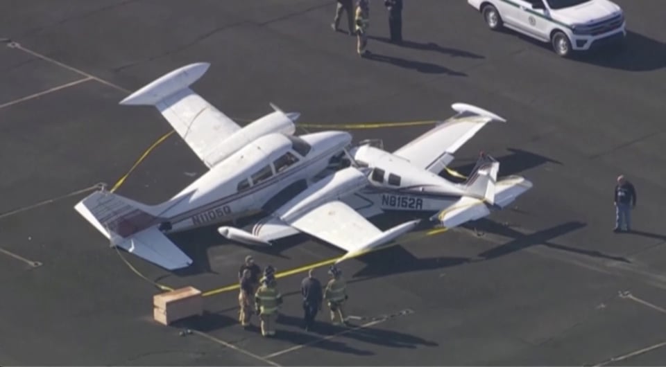 Aviones chocan aeropuerto Doylestown, accidente, aviones, MundoNOW