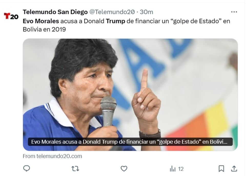 Evo Morales y Trump, Donald Trump, presidencia, candidato, MundoNOW