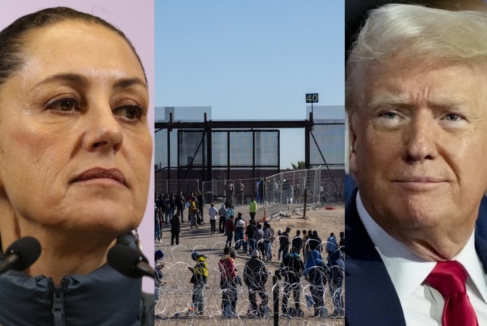 Trump asegura que México frenará la llegada de migrantes ilegales al país