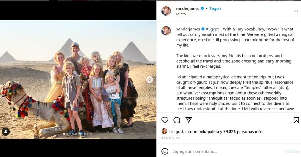James Van Der Beek, hijos, esposa, fotografía, MundoNOW
