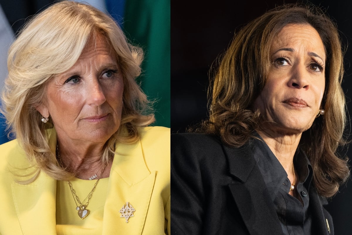 Jill Biden le da la espalda a Kamala Harris