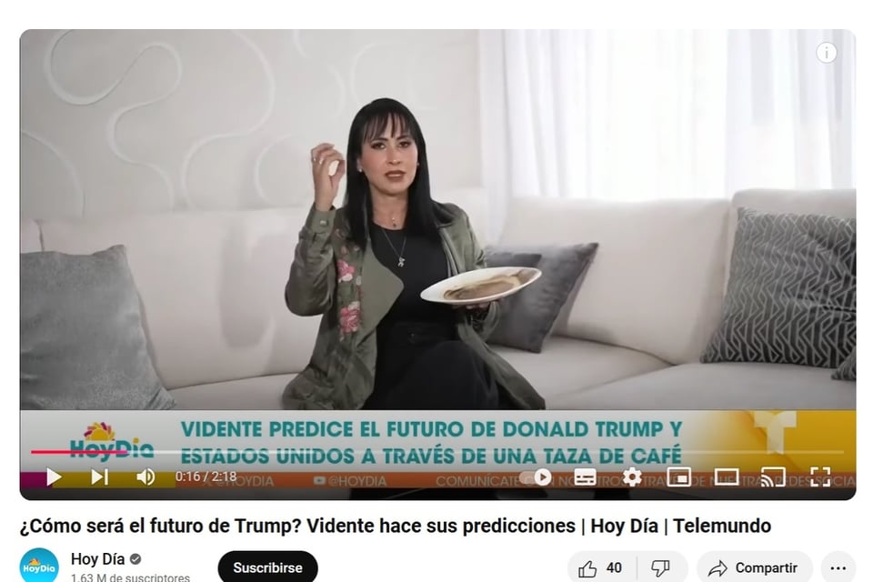 Juliana Suaza Donald Trump, médium, grafóloga, astróloga, MundoNOW