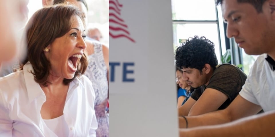 Sondeo indica que Kamala Harris ganó la mayoría del voto latino