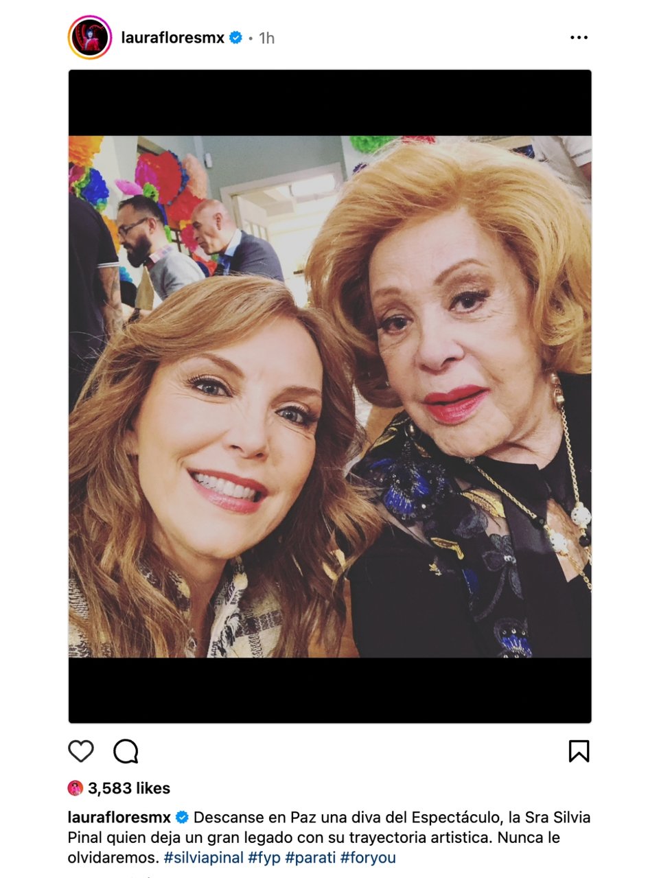 Laura Flores, Silvia Pinal, message, condolences, stars, MundoNOW