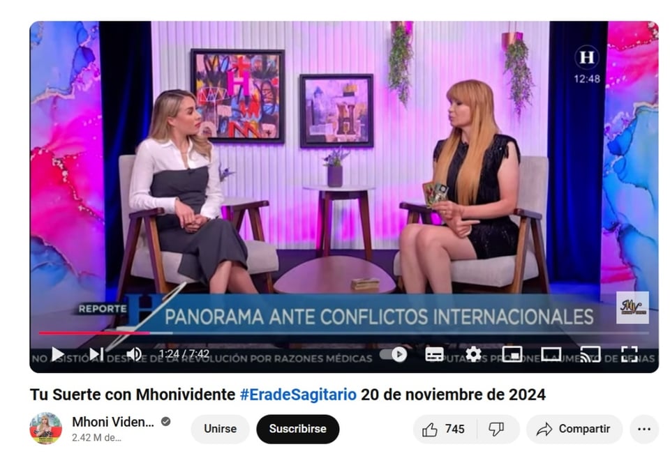 Mhoni Vidente Era Sagitario, video, YouTube, conflictos, MundoNOW