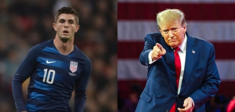 US player celebrates goal with a viral Trump dance