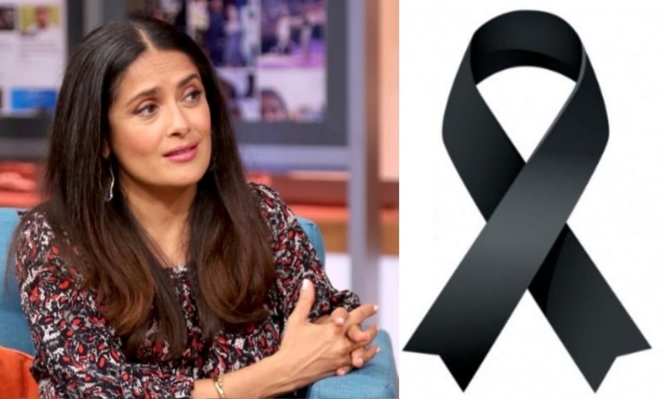 Salma Hayek se viste de luto por inesperada muerte