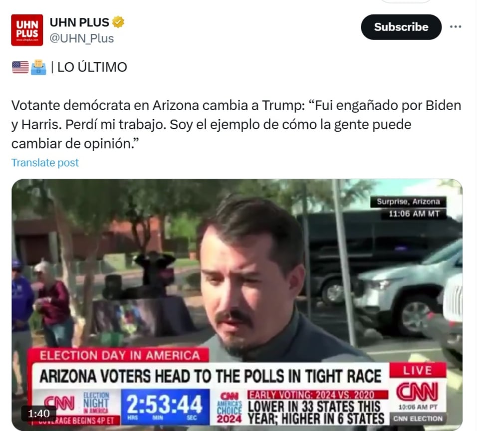 Votante demócrata, Arizona, EEUU, elecciones, MundoNOW