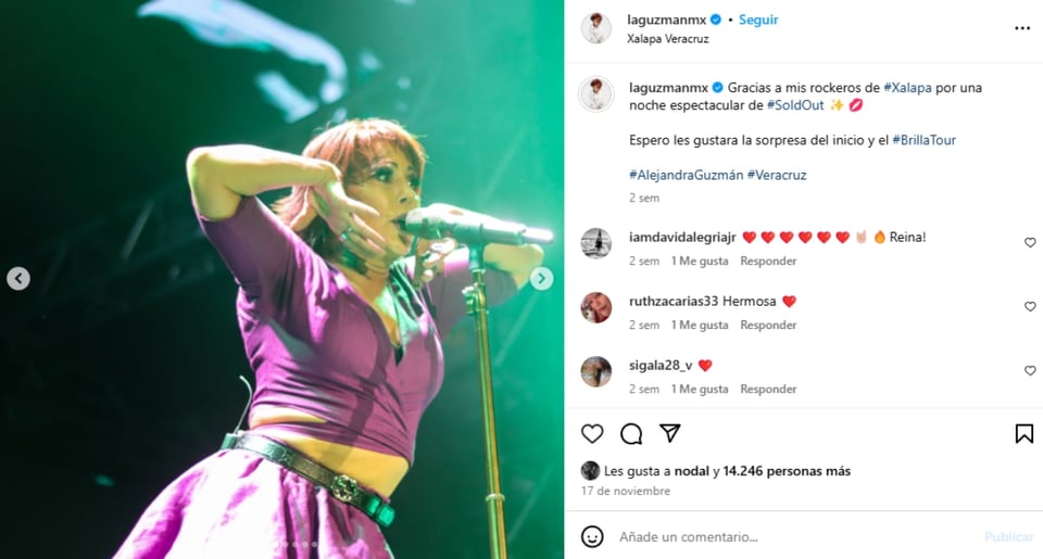 Alejandra Guzmán volverá a conciertos, Cantante, Famosos, Frida Sofía, MundoNOW