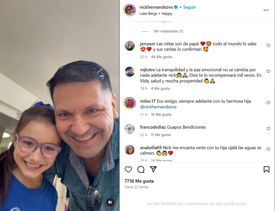 nick, hernandez, divorcio, carolina, hija