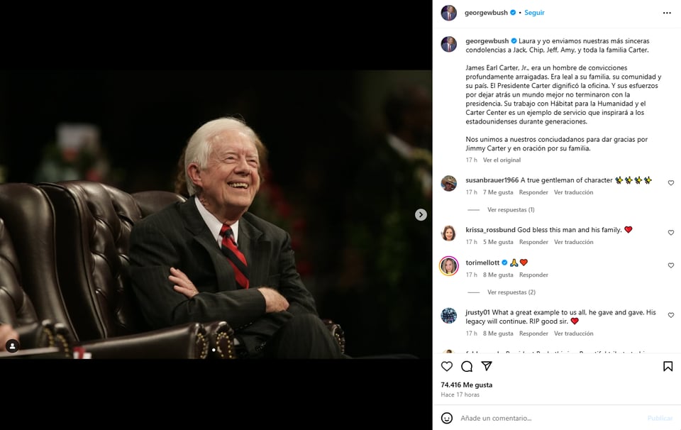 instagram, homenaje, busch, jimmy, carter