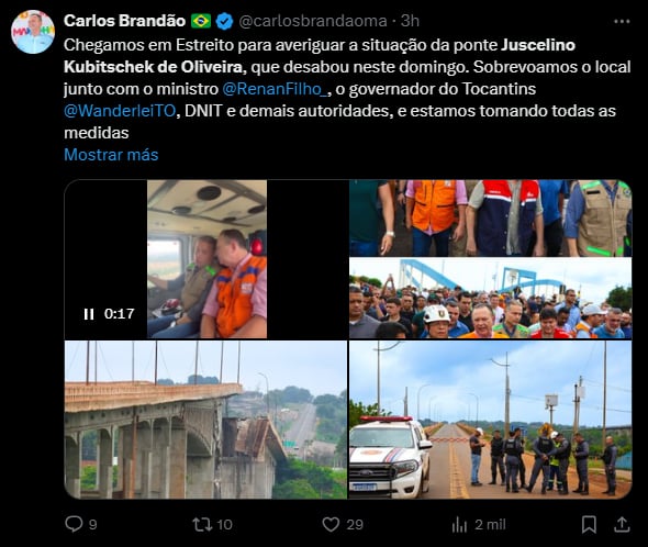 Colapsa puente en Brasil, tragedia, rescate, muerte,MundoNow