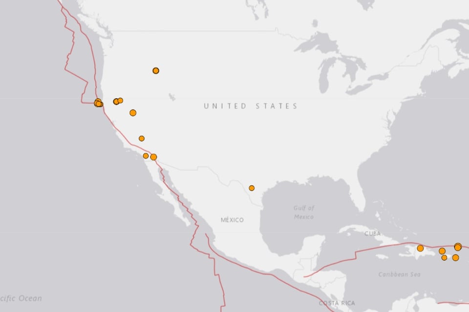 Múltiples sismos en California y Nevada en este sábado