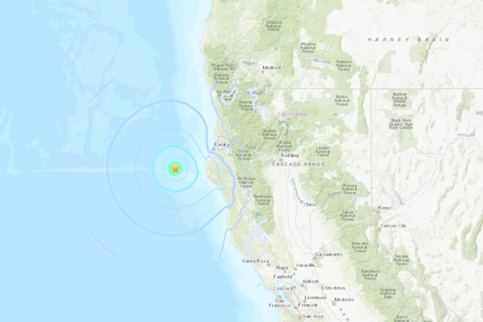 Reportan otro fuerte sismo en zona del terremoto de magnitud 7.0 en California