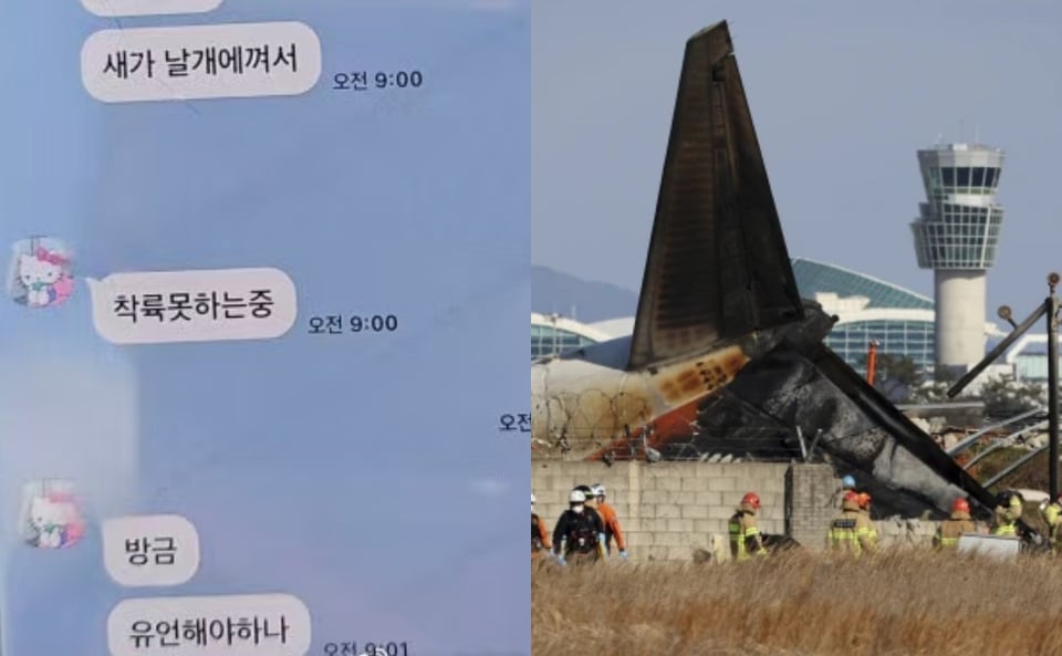 plane crash South Korea, Jeju Air tragedy, birds at Muan airport, passenger's last words, MundoNOW, Passenger Sent Message About Birds Before Crash in South Korea