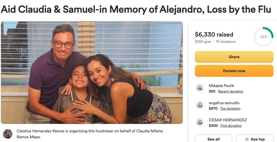 Alejandro Ochoa, Claudia y Samuel, Influenza tipo A, Florida, MundoNOW