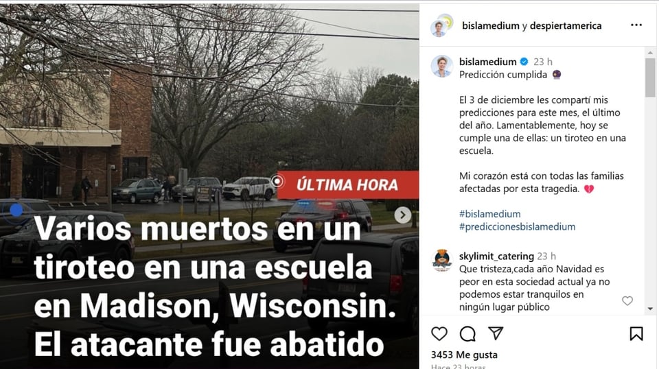 Bis La Médium tiroteo, video, redes sociaes, Instagram, MundoNOW