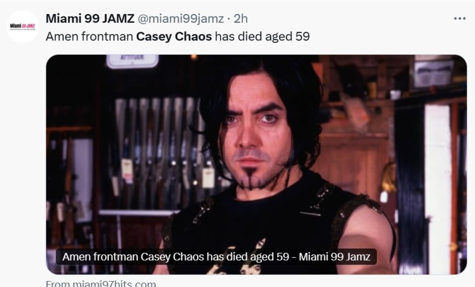 Casey Chaos, Cleopatra Records, Christian Death, Scum, MundoNOW