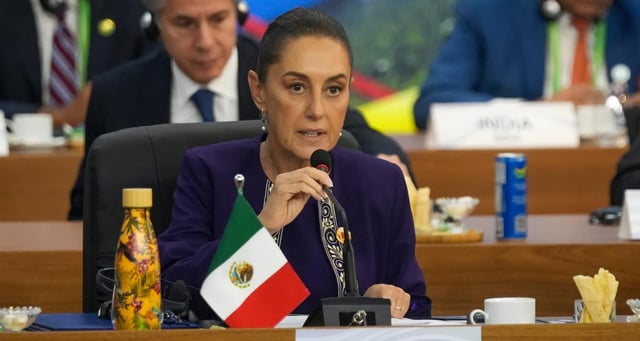 Sheinbaum says the United States would not eat if it were not for the Mexicans