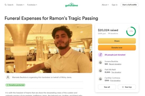 Joe Ramon Janas falleció en un extraño accidente en Thanksgiving