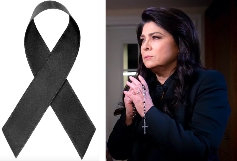 Victoria Ruffo se viste de luto por muerte de famosa actriz