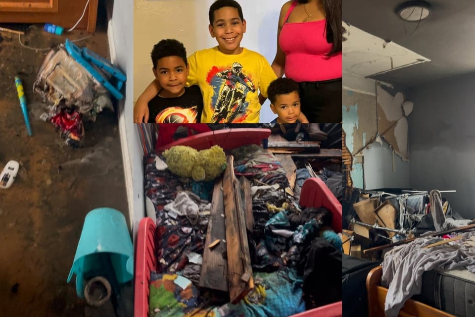 Familia pierde todo en un incendio días antes de Navidad