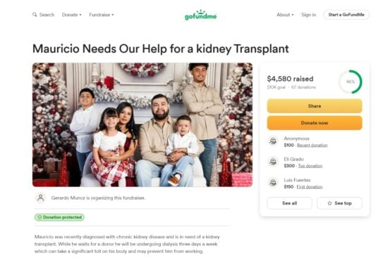 Padre hispano necesita ayuda urgente para un trasplante de riñón