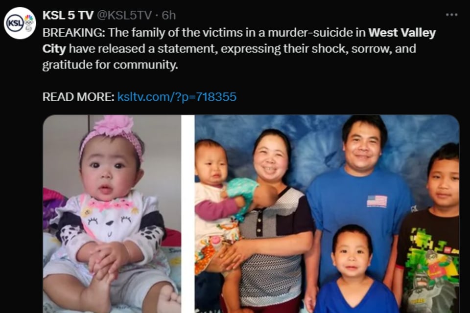 murder-suicide in Utah, family tragedy in West Valley, domestic violence Utah, police investigation, MundoNOW, Father Kills Wife and Children in Utah