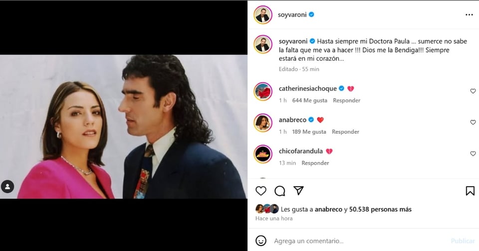 Miguel Varoni Sandra Reyes, mensaje, redes sociales, fallecimiento, MundoNOW