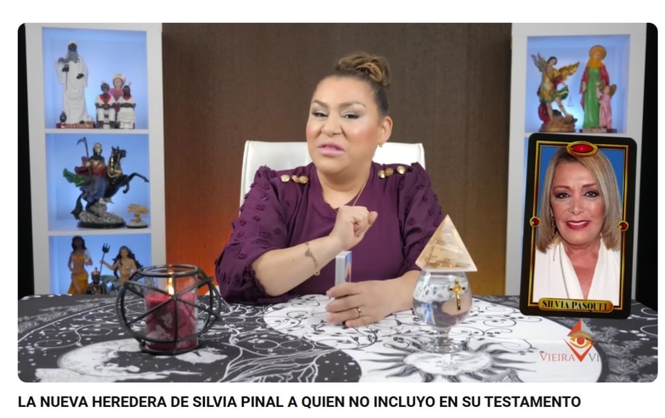 Vieira Vidente Pinal, Silvia Pinal, video, YouTube, MundoNOW