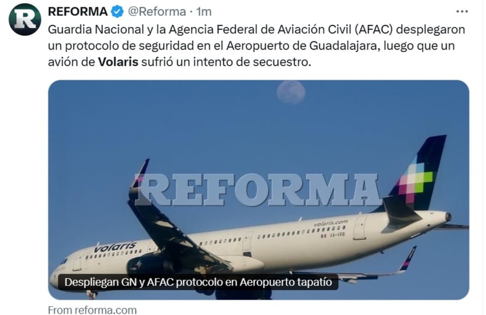 avión Volaris EEUU, Volaris, pasajero, Guadalajara, MundoNOW
