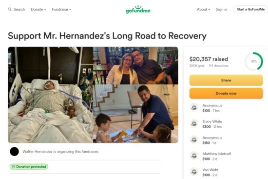 Violento asalto deja a Mr. Hernandez luchando por su vida