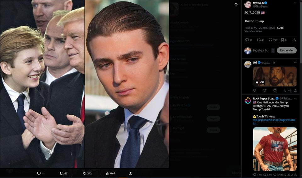 barron trump, melania, handsome, presidency