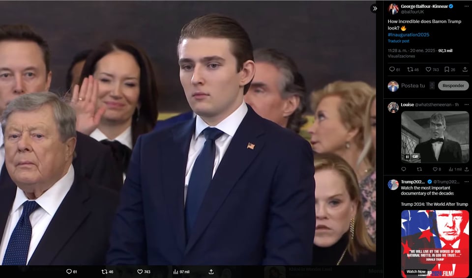 Barron, first, son, heir, pope