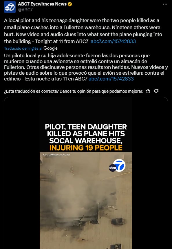 Avioneta se estrella, California,muerte,luto,accidente
