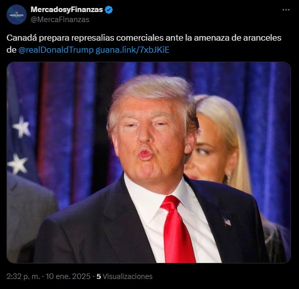Canadá prepara represalias,amenaza arancelaria,Trump,Canada,MundoNow
