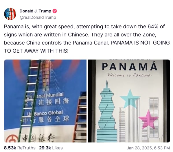 Trump acusa a Panamá, eliminar, carteles, chinos