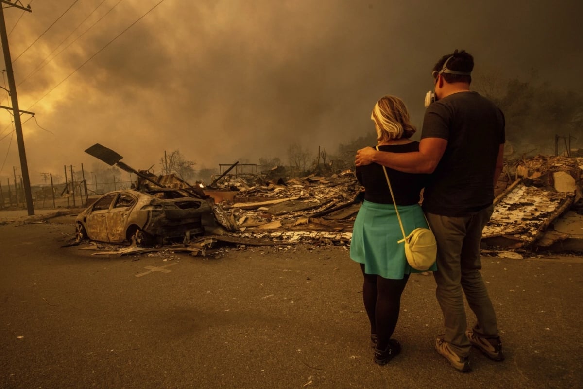 Jornaleros indocumentados Los Ángeles, incendios, California, Undocumented day laborers Los Angeles, fires, California, MundoNOW