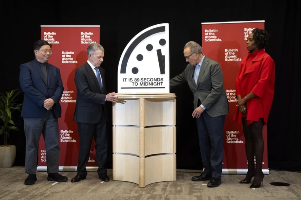 El Reloj del Juicio Final a solo 89 segundos de la medianoche