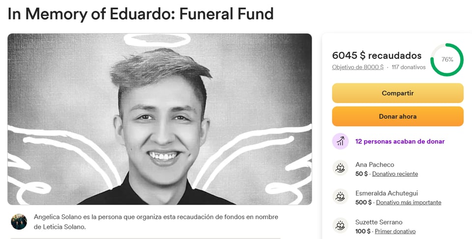 eduardo Young Man Dies from Influenza Complications