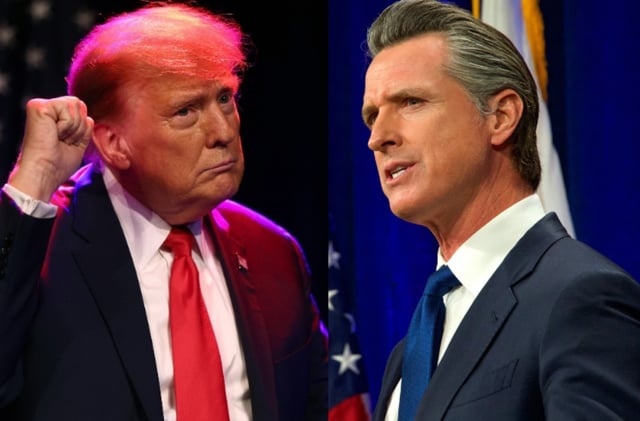 Trump blames Newsom for California fires
