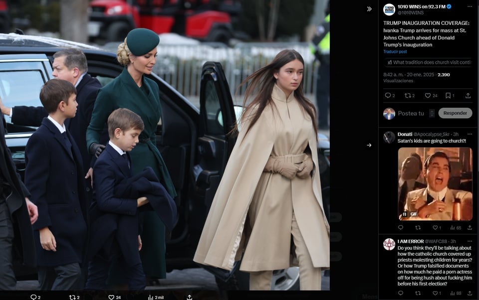 celebracion, inauguracion, familia, nitos, ivanka
