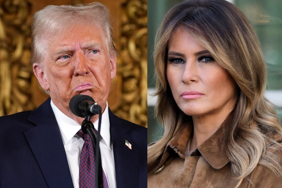 El incómodo beso entre Donald y Melania Trump
