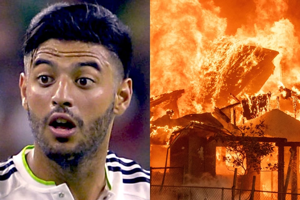 Carlos Vela pierde su hogar en incendios de Los Angeles