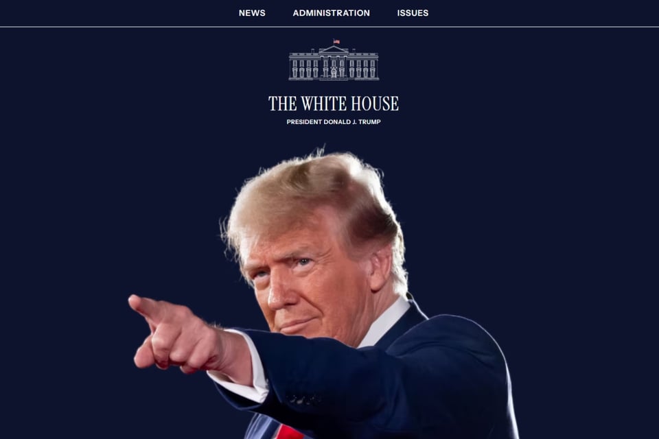 Trump website White House, Spanish removed White House, Spanish speakers USA Trump, MundoNOW, DONALD TRUMP CLOSES WHITE HOUSE SPANISH page