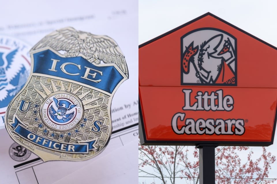 Despiden a trabajador de Little Caesars que colocó letrero amenazando en llamar al ICE featured image