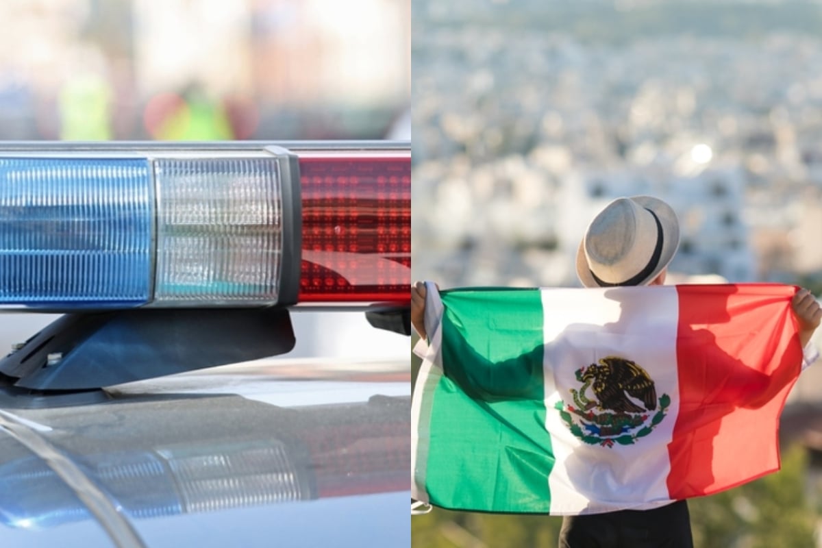 Estadounidense con bandera mexicana, American with Mexican flag, TikTok, Viral, Migrants, USA