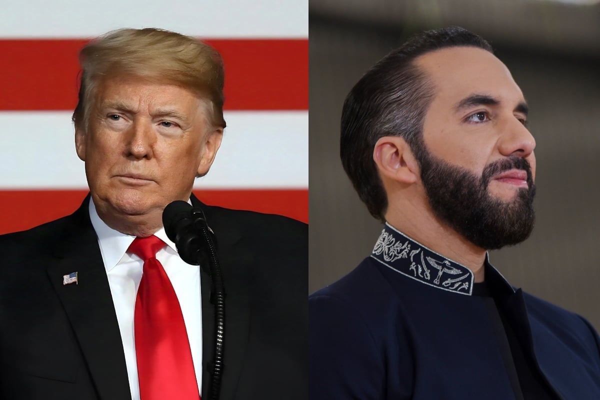 Trump llama "monstruos" a deportados y agradece a Bukele