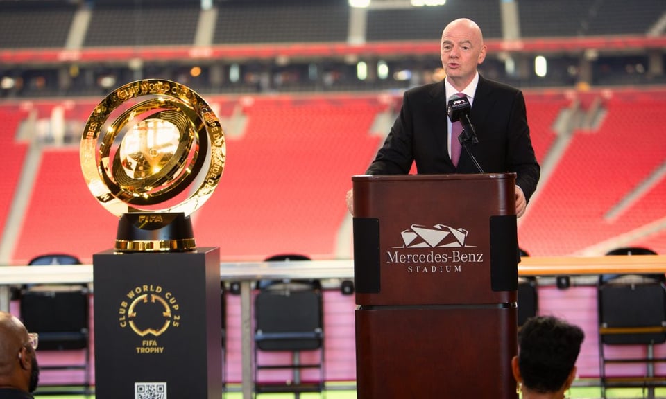 Infantino visita Atlanta en su gira por las ciudades sedes del Mundial de Clubes
