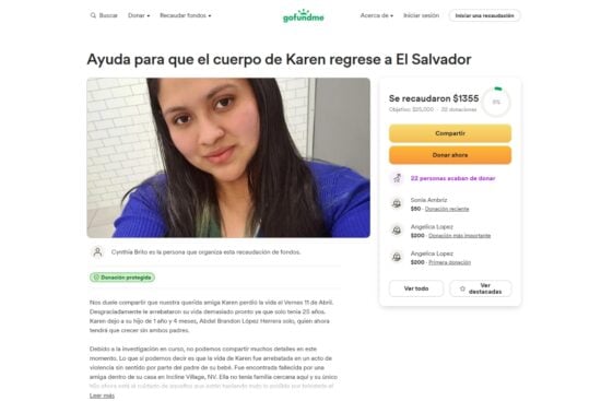 Ayuda para repatriar cuerpo de Karen